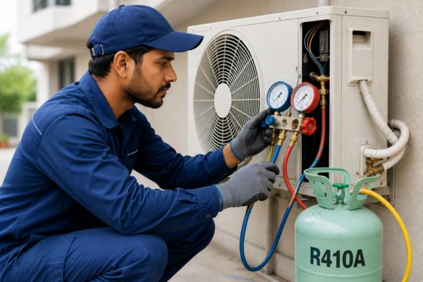 R410 Gas Filling